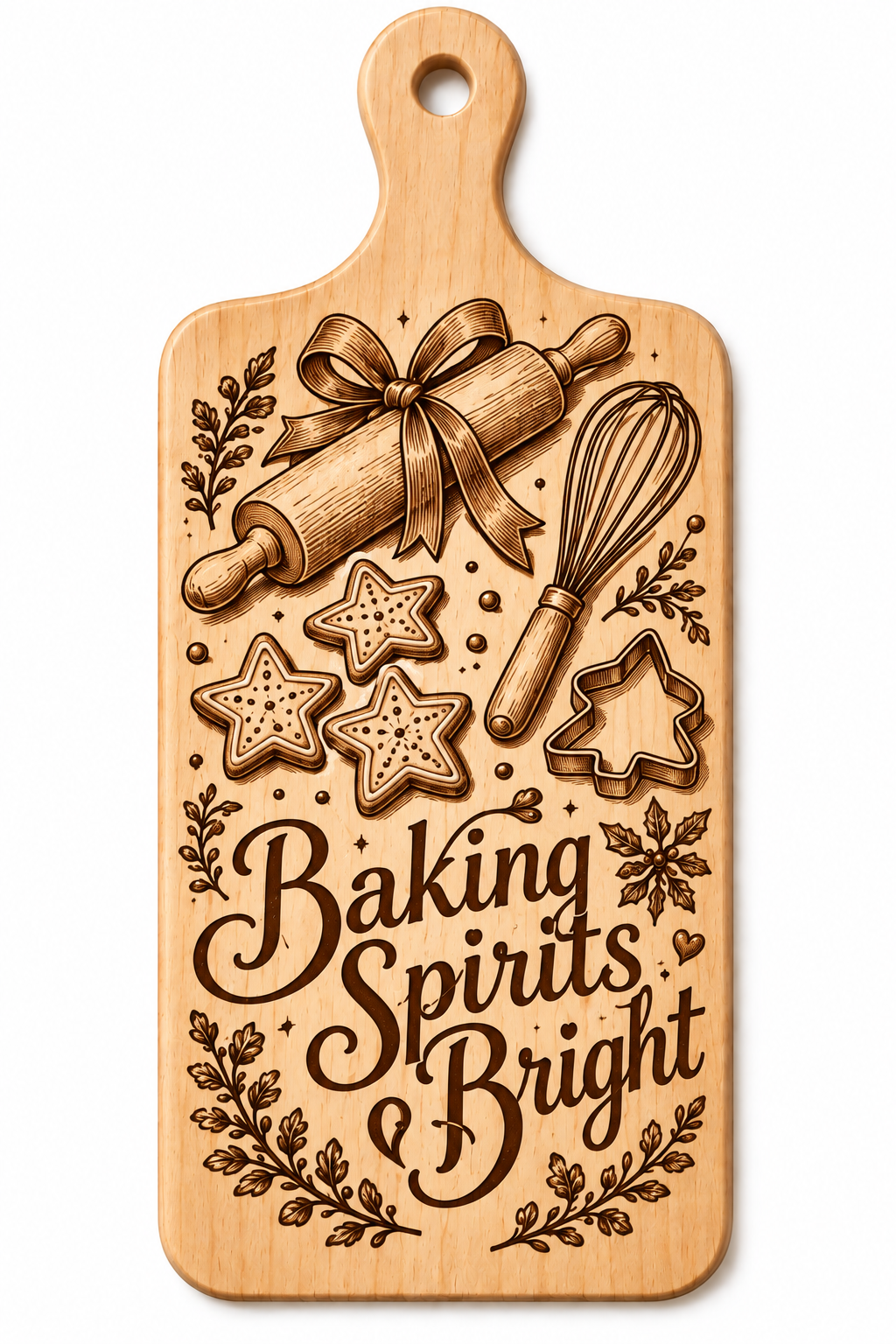 Christmas Decorative Mini Cutting Boards – Choose Your Design | UV Printed or Laser Engraved