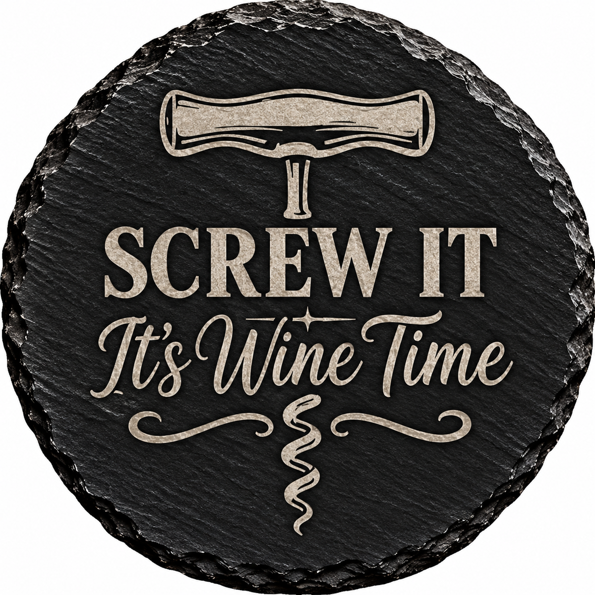 Wine Lover's Collection – Set of 2 Laser Engraved Slate Coasters