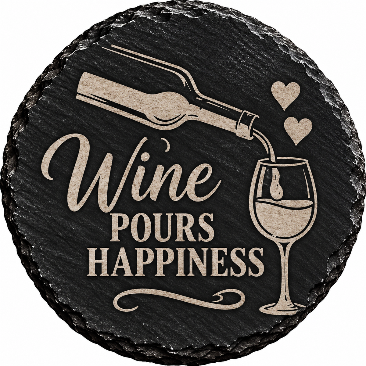 Wine Lover's Collection – Set of 2 Laser Engraved Slate Coasters