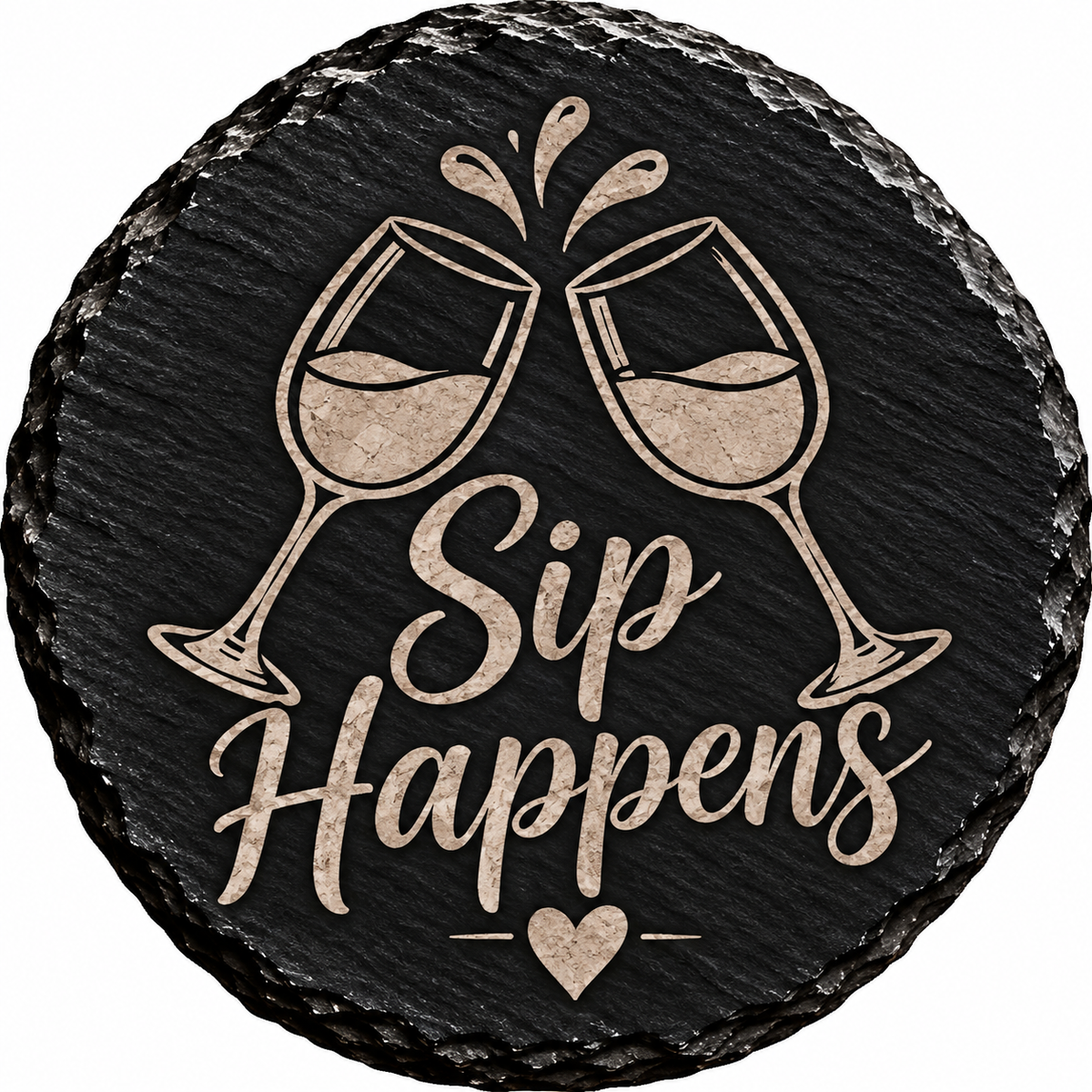 Wine Lover's Collection – Set of 2 Laser Engraved Slate Coasters