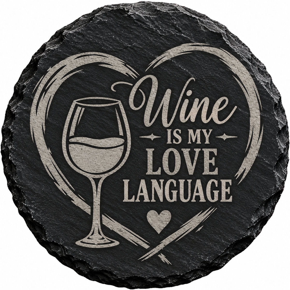 Wine Lover's Collection – Set of 2 Laser Engraved Slate Coasters